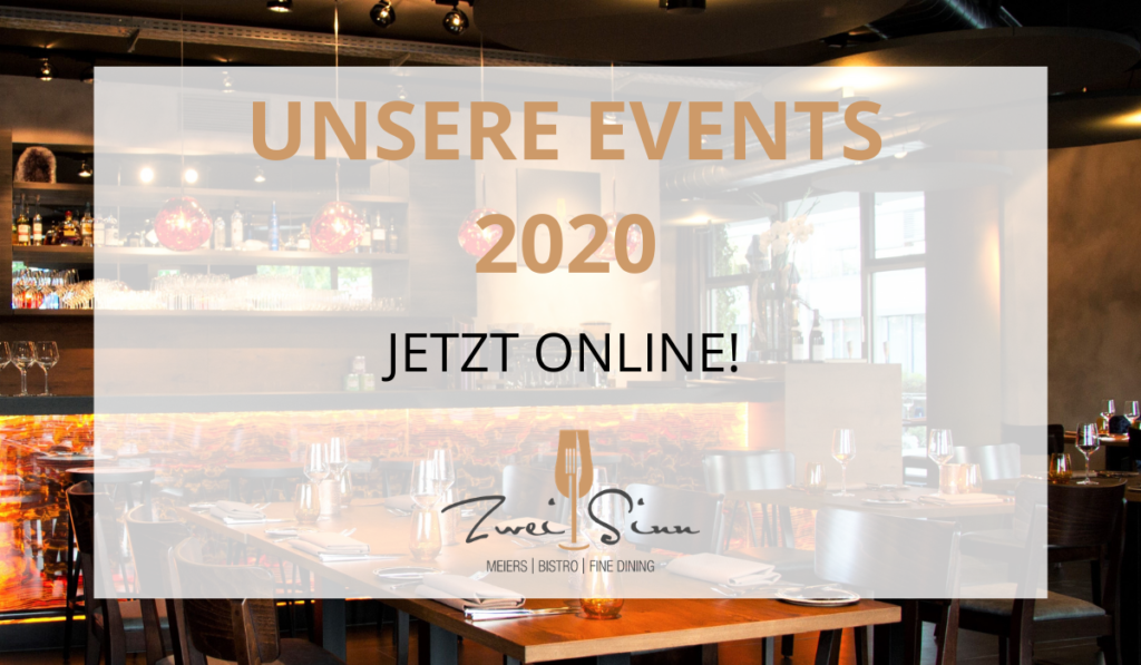 Events 2020 im ZweiSinn Meiers sind online