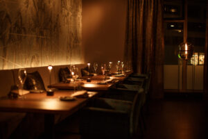 Tafel im Fine Dining Bereich